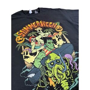 Summerween Halloween‎ Tshirt Men's Mediuim Vintage Style Halloween Characters